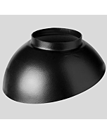 Ubbink schaal voor plakplaat vlak-hellend Ø 166 mm 5-15° zwart