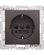 Berker S.1/B.3/B.7 wandcontactdoos+ra KV antraciet mat