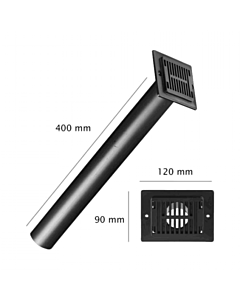Ubbink VloerVent renovatiekoker zwart