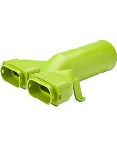 Ubbink Air Excellent AE35sc ventieladapter 180° 125 met 1 afdekkap