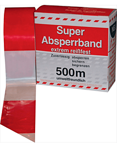 Afzetband rood/wit doos 500 m