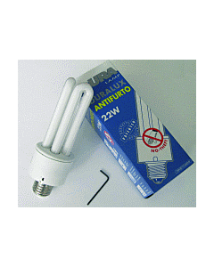 Dura spaarlamp Anti-theft 15W/827 E27 3U 52/150 mm