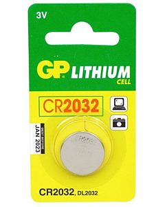 GP batterij CR2032 lithium 3V blister 1 stuks