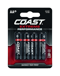 Coast Extreme Performance batterij alkaline penlite AA 4 stuks blist