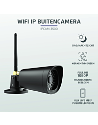KlikAanKlikuit slimme wifi-beveiligingscamera buiten zw IPCAM-3500Z